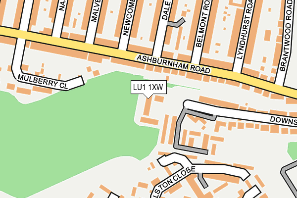 LU1 1XW map - OS OpenMap – Local (Ordnance Survey)