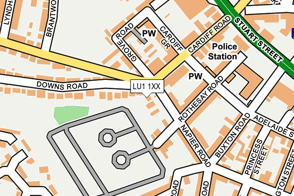 LU1 1XX map - OS OpenMap – Local (Ordnance Survey)