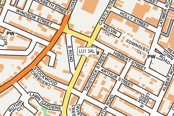 LU1 3AL map - OS OpenMap – Local (Ordnance Survey)