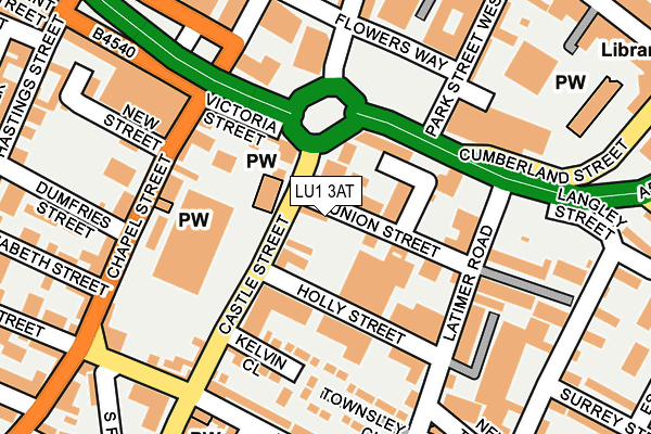 LU1 3AT map - OS OpenMap – Local (Ordnance Survey)