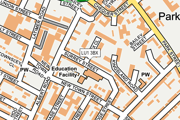 LU1 3BX map - OS OpenMap – Local (Ordnance Survey)