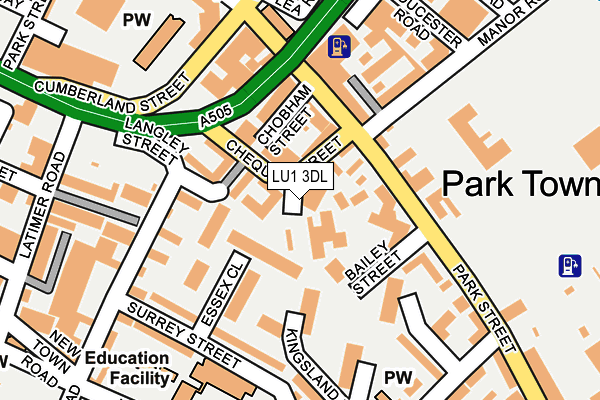 LU1 3DL map - OS OpenMap – Local (Ordnance Survey)