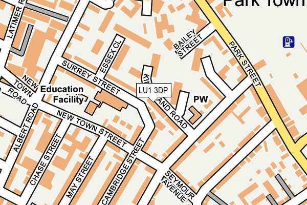 LU1 3DP map - OS OpenMap – Local (Ordnance Survey)