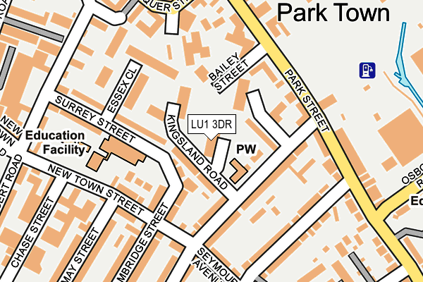 LU1 3DR map - OS OpenMap – Local (Ordnance Survey)