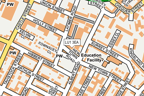 LU1 3EA map - OS OpenMap – Local (Ordnance Survey)