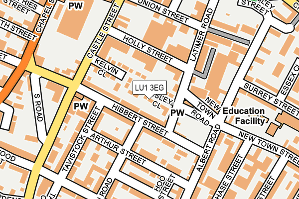 LU1 3EG map - OS OpenMap – Local (Ordnance Survey)