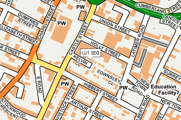 LU1 3EQ map - OS OpenMap – Local (Ordnance Survey)