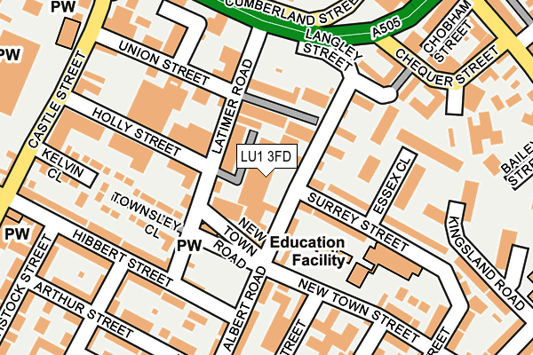 LU1 3FD map - OS OpenMap – Local (Ordnance Survey)