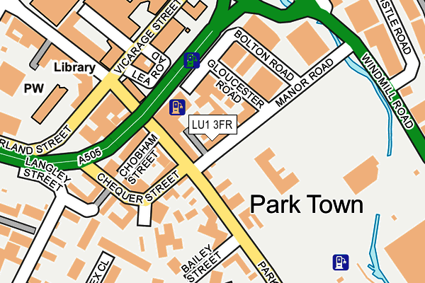 LU1 3FR map - OS OpenMap – Local (Ordnance Survey)