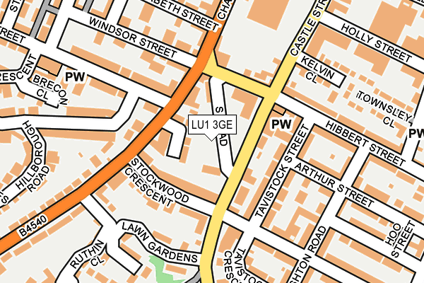 LU1 3GE map - OS OpenMap – Local (Ordnance Survey)