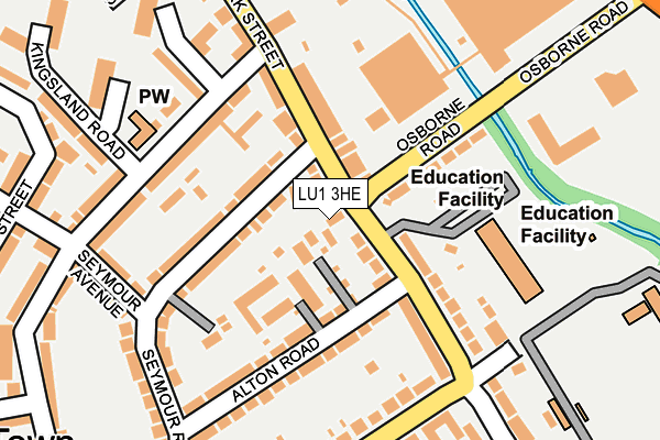 LU1 3HE map - OS OpenMap – Local (Ordnance Survey)