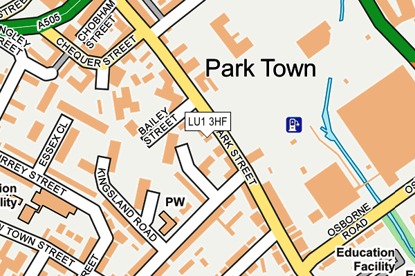 LU1 3HF map - OS OpenMap – Local (Ordnance Survey)