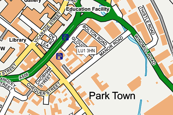 LU1 3HN map - OS OpenMap – Local (Ordnance Survey)