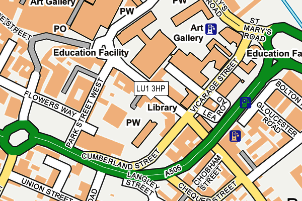 LU1 3HP map - OS OpenMap – Local (Ordnance Survey)