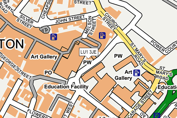 LU1 3JE map - OS OpenMap – Local (Ordnance Survey)