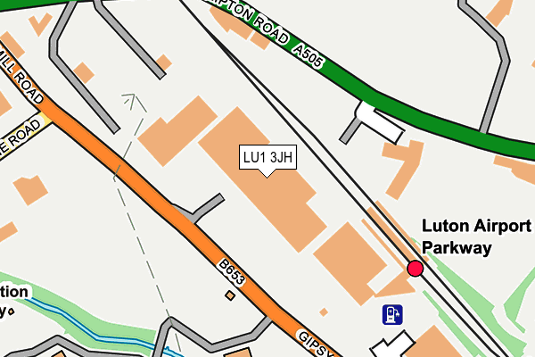 LU1 3JH map - OS OpenMap – Local (Ordnance Survey)