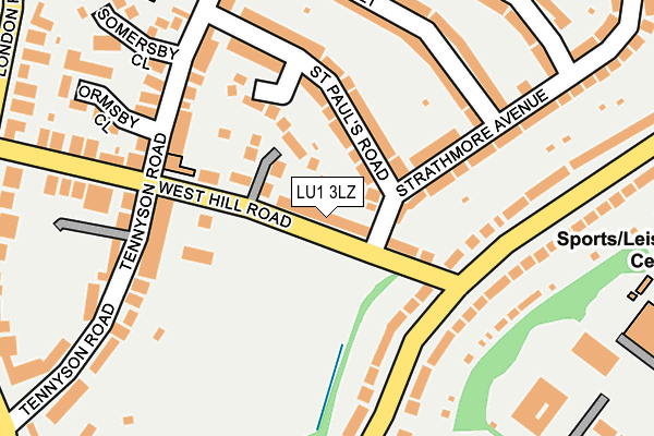 LU1 3LZ map - OS OpenMap – Local (Ordnance Survey)