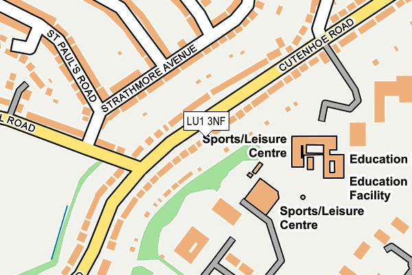 LU1 3NF map - OS OpenMap – Local (Ordnance Survey)