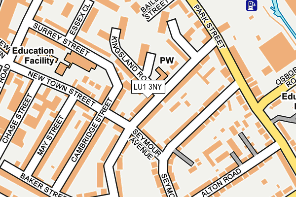 LU1 3NY map - OS OpenMap – Local (Ordnance Survey)