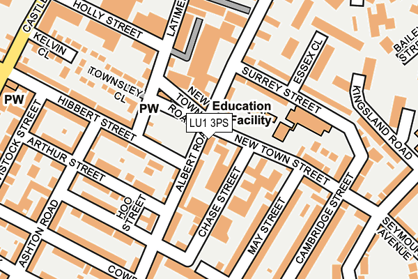 LU1 3PS map - OS OpenMap – Local (Ordnance Survey)