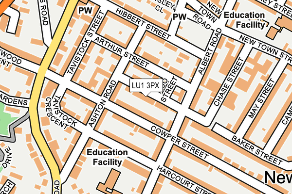 LU1 3PX map - OS OpenMap – Local (Ordnance Survey)