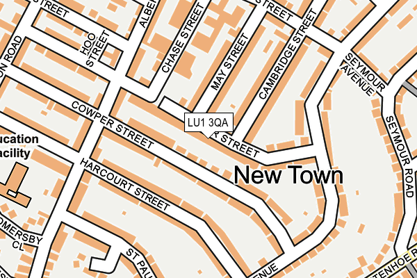 LU1 3QA map - OS OpenMap – Local (Ordnance Survey)