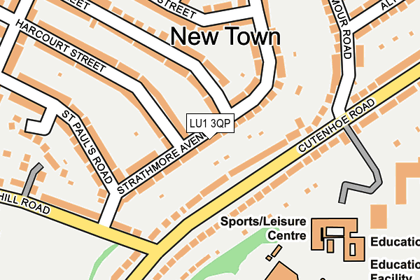 LU1 3QP map - OS OpenMap – Local (Ordnance Survey)