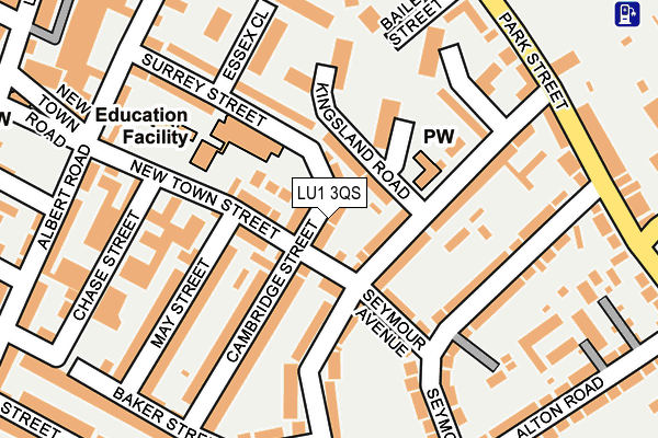 LU1 3QS map - OS OpenMap – Local (Ordnance Survey)