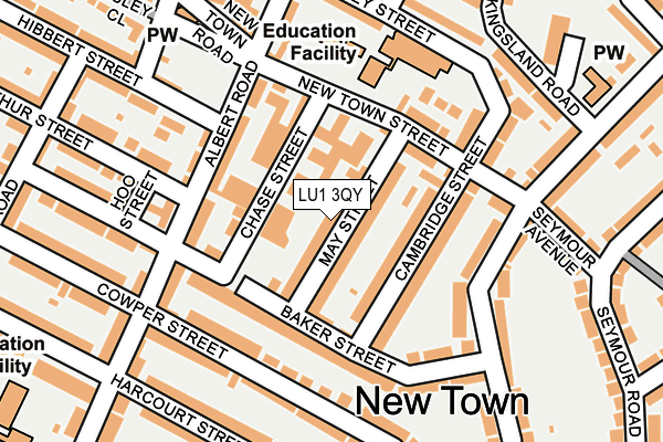 LU1 3QY map - OS OpenMap – Local (Ordnance Survey)