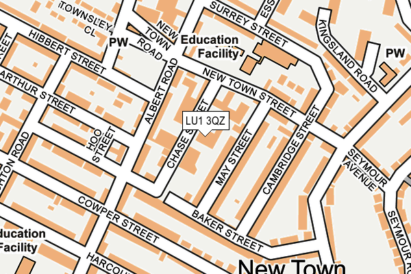 LU1 3QZ map - OS OpenMap – Local (Ordnance Survey)