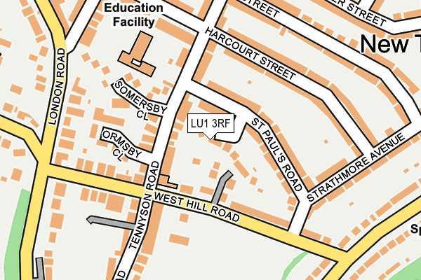 LU1 3RF map - OS OpenMap – Local (Ordnance Survey)