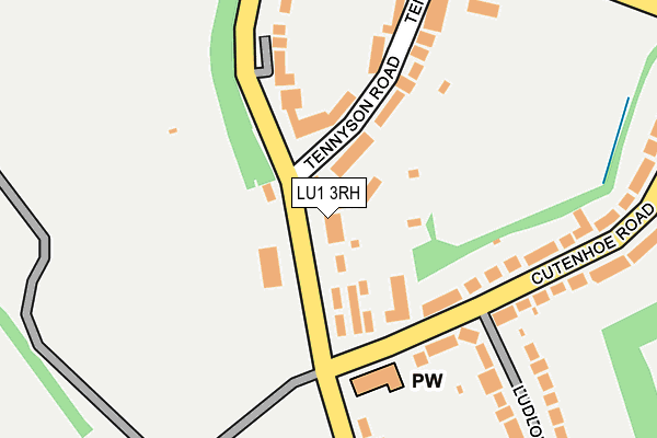 LU1 3RH map - OS OpenMap – Local (Ordnance Survey)