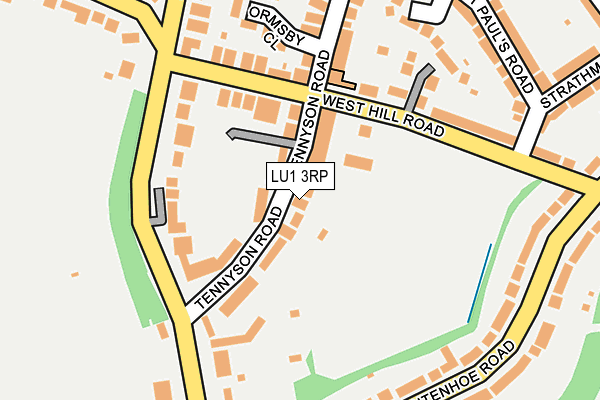 LU1 3RP map - OS OpenMap – Local (Ordnance Survey)