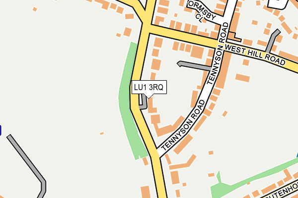LU1 3RQ map - OS OpenMap – Local (Ordnance Survey)