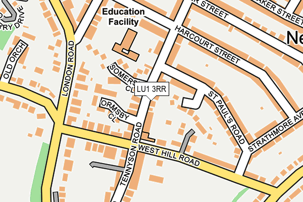 LU1 3RR map - OS OpenMap – Local (Ordnance Survey)