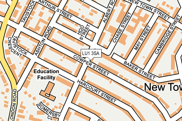 LU1 3SA map - OS OpenMap – Local (Ordnance Survey)