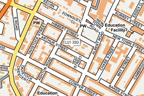 LU1 3SG map - OS OpenMap – Local (Ordnance Survey)