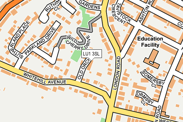 LU1 3SL map - OS OpenMap – Local (Ordnance Survey)