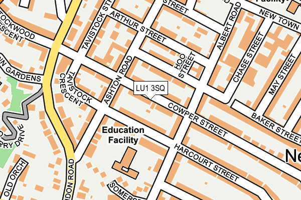 LU1 3SQ map - OS OpenMap – Local (Ordnance Survey)