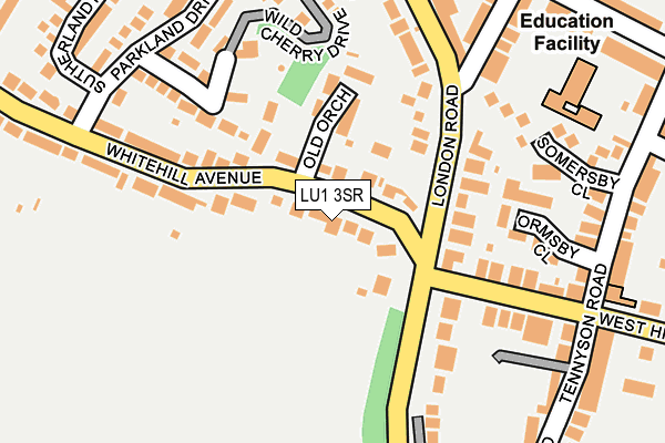 LU1 3SR map - OS OpenMap – Local (Ordnance Survey)