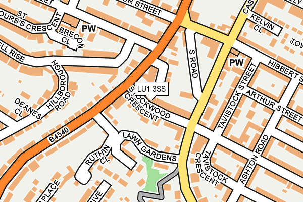 LU1 3SS map - OS OpenMap – Local (Ordnance Survey)