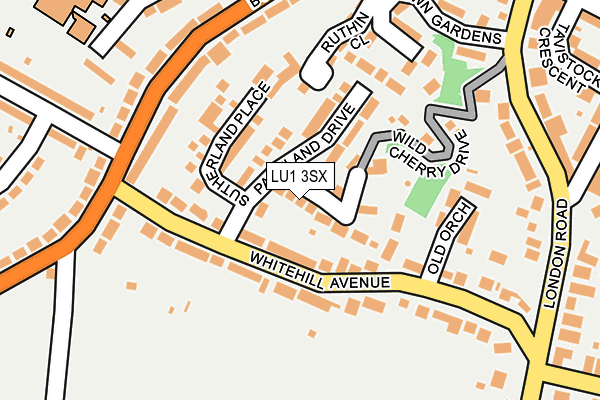 LU1 3SX map - OS OpenMap – Local (Ordnance Survey)