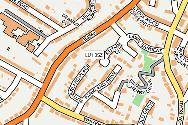 LU1 3SZ map - OS OpenMap – Local (Ordnance Survey)