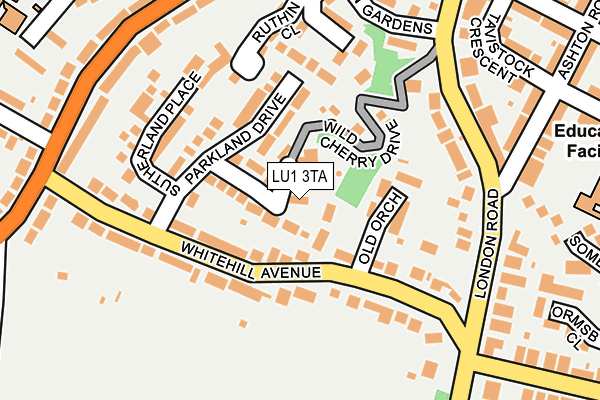 LU1 3TA map - OS OpenMap – Local (Ordnance Survey)
