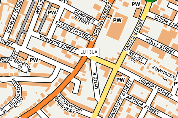 LU1 3UA map - OS OpenMap – Local (Ordnance Survey)