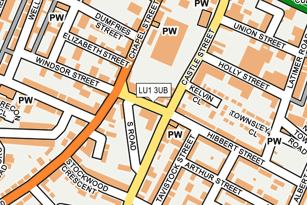 LU1 3UB map - OS OpenMap – Local (Ordnance Survey)