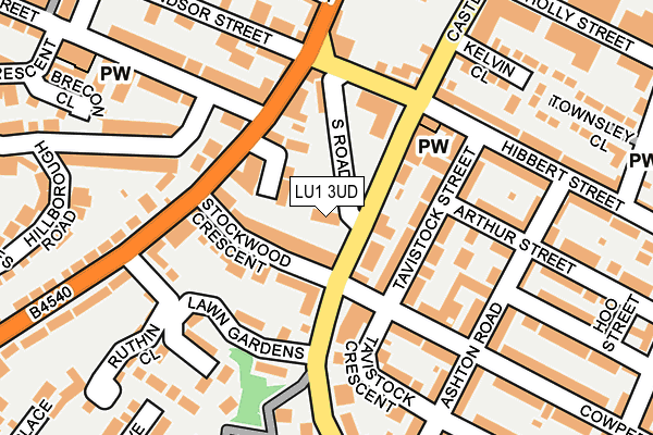 LU1 3UD map - OS OpenMap – Local (Ordnance Survey)