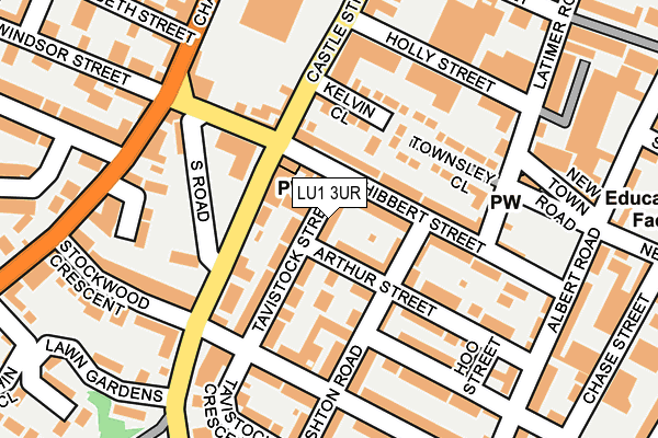 LU1 3UR map - OS OpenMap – Local (Ordnance Survey)