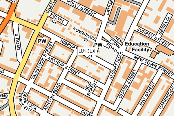 LU1 3UX map - OS OpenMap – Local (Ordnance Survey)