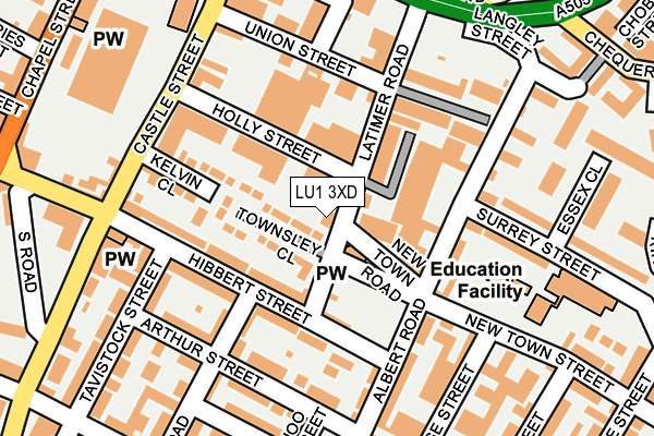 LU1 3XD map - OS OpenMap – Local (Ordnance Survey)